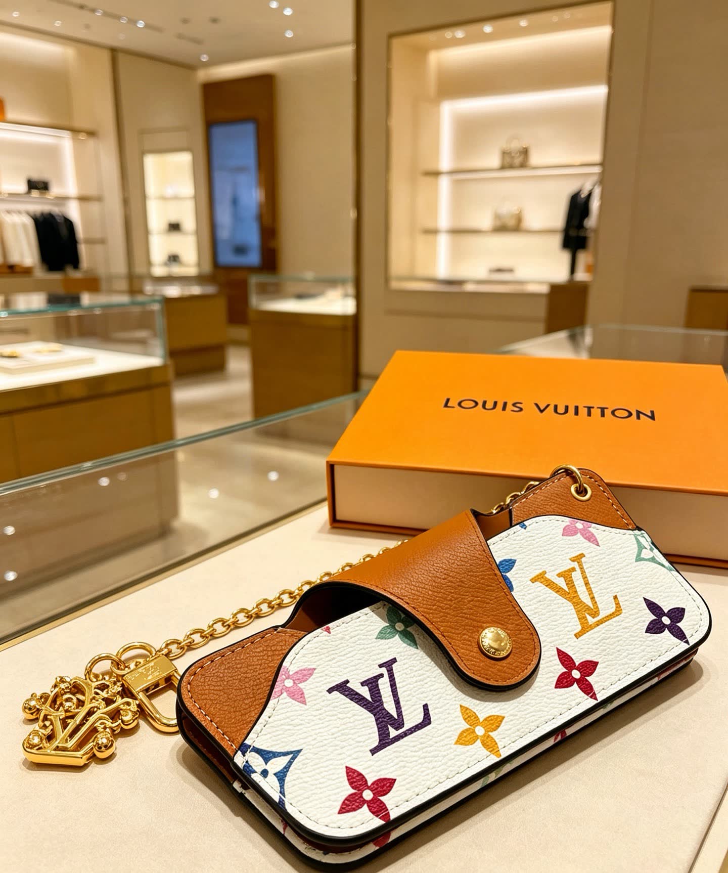 Louis Vuitton Keychain, Monogram Multicolore Design Louis Vuitton Keychain, Monogram Multicolore Design